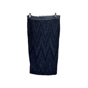 MISSONI Pencil Skirt Size 40/ Us 4 Glitter Pull On Blue Lined Dressy Y2K Italian